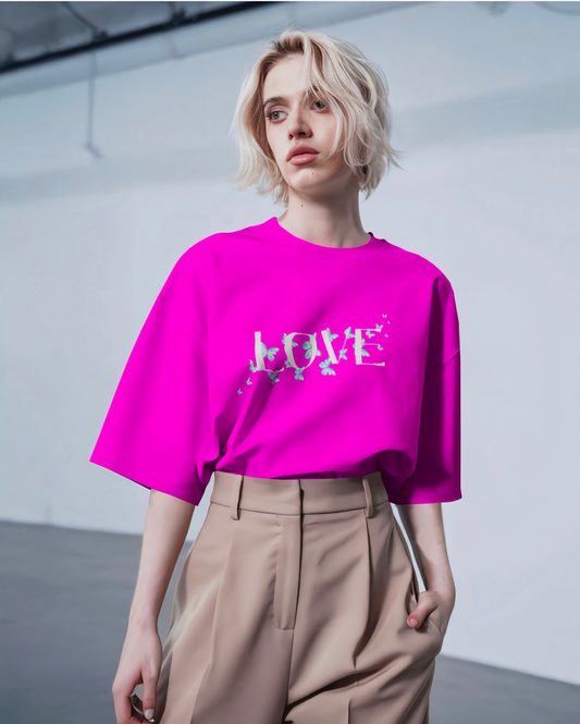 Love Pink Oversized T-shirt