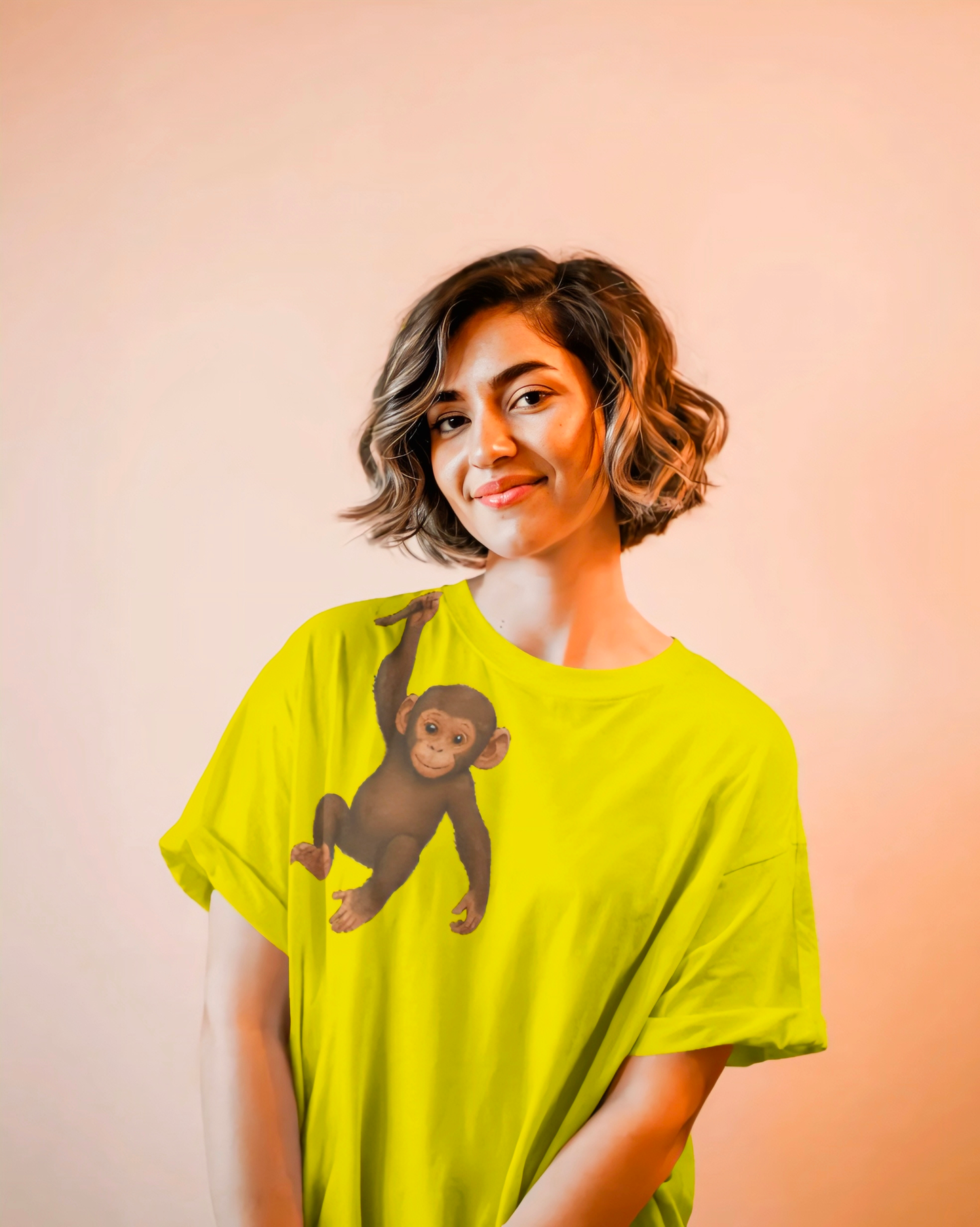 Cute Monkey Women's Oversized T-shirt