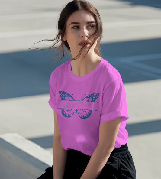 Butter Fly Love Oversized T-Shirt
